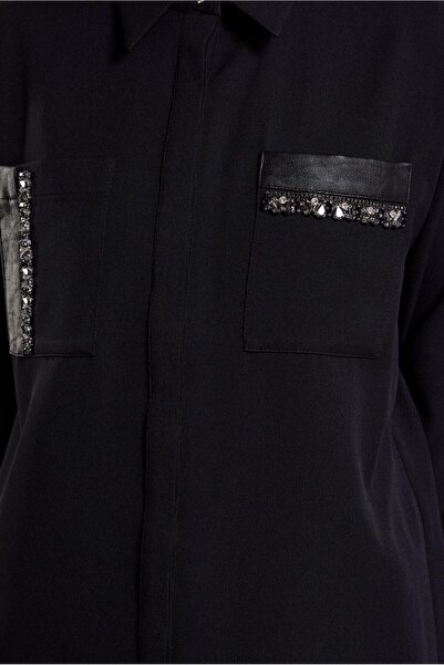 Alvina Shirt Collar Saw Tunic 45154