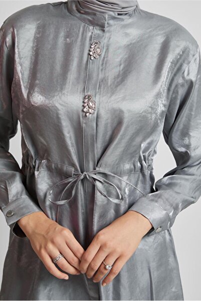 Alvina Satin Tunic with Tie Waist 45610