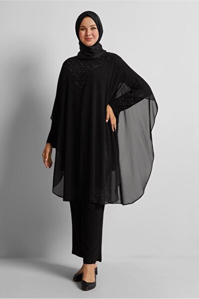 Alvina Plus Size Chiffon Pants Suit 20722