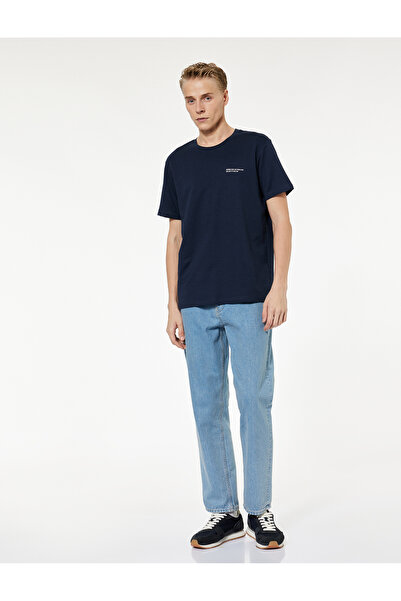 Koton Regular Fit Kısa Kollu Bisiklet Yaka Baskılı Pamuklu Spor Tişört