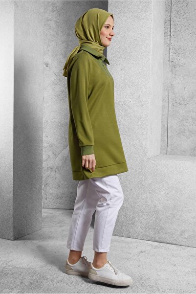 Alvina YAKASI FERMUARLI EŞOFMAN TUNİK 45287