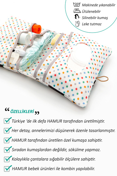 HAMUR Anne Bebek Bakım Çantası Yenidoğan Alt Açma Değiştirme Düzenleyici Çantası Organizer Animal