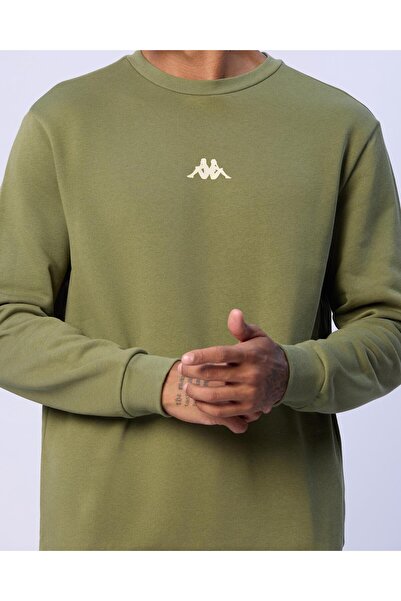 Kappa Antonio Erkek Yeşil Regular Fit Sweatshirt