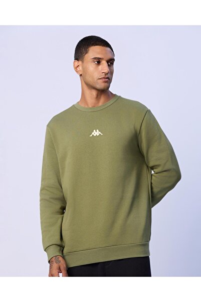 Kappa Antonio Erkek Yeşil Regular Fit Sweatshirt