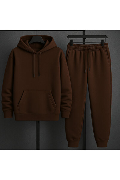 BRLKN SET DE PANTALONI DE ANTRENAMENT UNISEX CU GLUGĂ BUMBAC 3 fire NOU SEZON