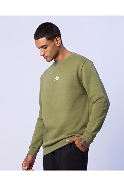 Kappa Antonio Erkek Yeşil Regular Fit Sweatshirt