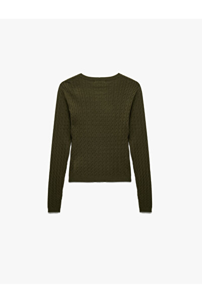 Koton Long Sleeve Crew Neck Hair Knitwear Sweater