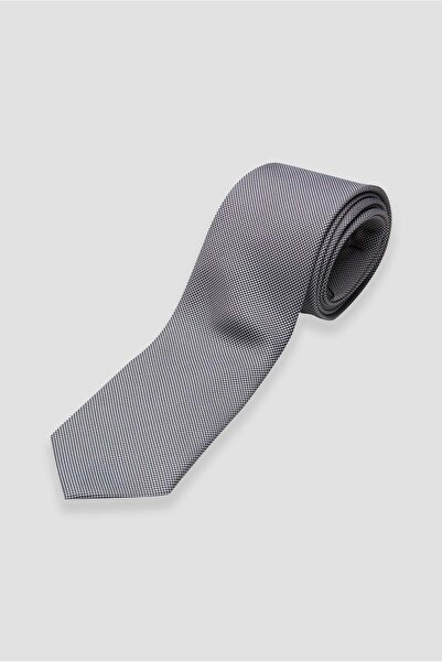 Abbate Γραβάτα 8 εκ. Μικροϊνών Πολυεστέρας Ανοιχτό Γκρι Ανδρική Γραβάτα με σχέδιο