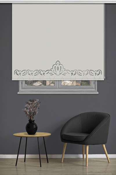 Noveva Home Stor Perde Lazer Kesim 602303 Ekru Ev Ofis Mutfak Balkon Çocuk Odası Yatak Odası Salon Perdesi