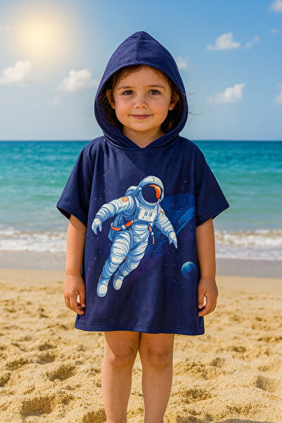 Dotamess Children's Poncho Beach Towel - Sea Towel