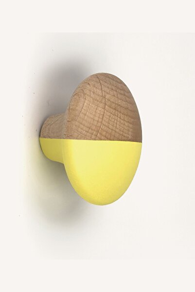 Genel Markalar Yarım Ay Serisi Sarı Ahşap Çocuk Odası Dolap Ve Çekmece Kulpu