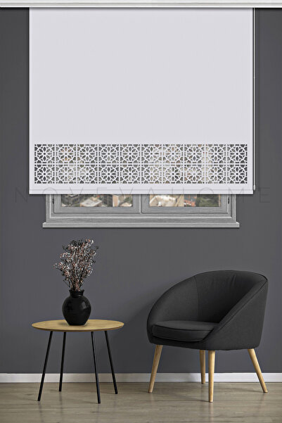 Noveva Home Stor Perde Lazer Kesim 117 Beyaz Mutfak Balkon Çocuk Odası Yatak ...