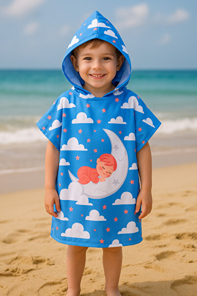 Dotamess Children's Poncho Beach Towel - Sea Towel