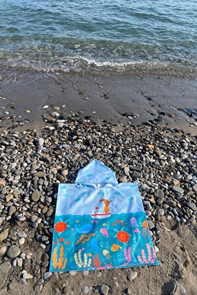 Dotamess Children's Poncho Beach Towel - Sea Towel