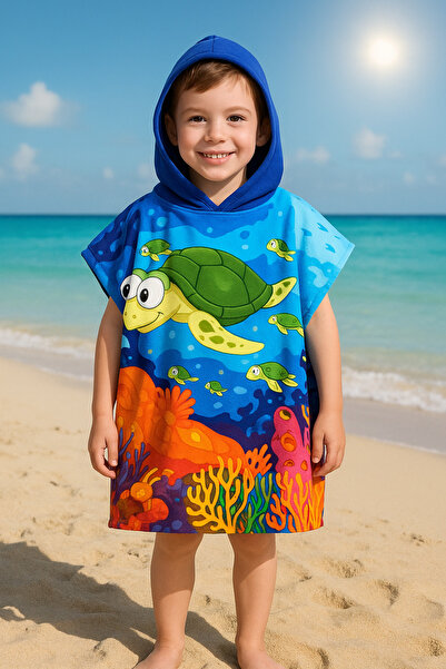 Dotamess Sea and Beach Towel for Children - Poncho