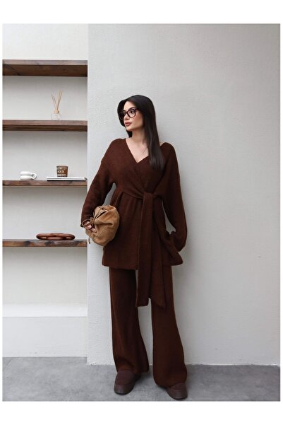 ESRAHELVACI Tie-Up Knitwear Set