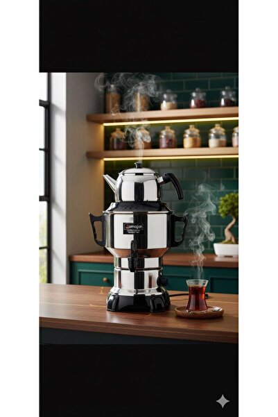 Armağan ARMAĞAN ASK 4,5 Lt Çelik  Elektrikli Semaver