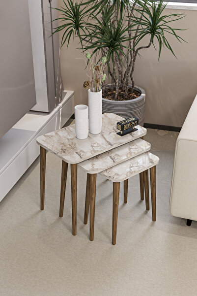 GOLDFALEZ Zigon Sehpa Ahşap KR Torna Ayak Efes