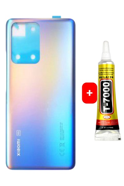 indirimplus Xiaomi Mi 11T Pro Mİ 11T Arka Pil Batarya Kapağı (CAM+B 7000) MAVİ