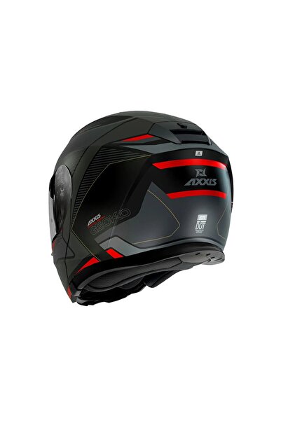 AXXIS GECKO SV CAPITAL B1 MATT SİYAH ÇENE AÇILIR KASK