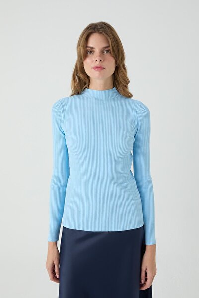 inspiration Uzun Kollu Fitilli Yazlık Triko Body Mavi