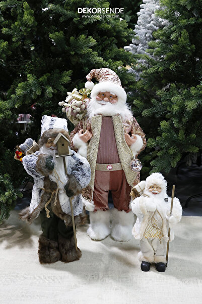 Dekorsende Μπακλαβά με σχέδιο Άγιου Βασίλη Λευκό Χρυσό 30 εκ.