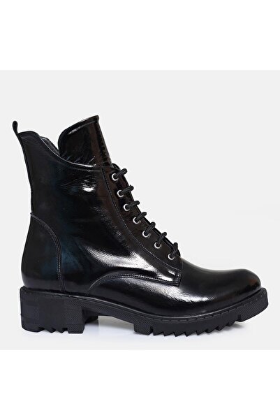 37Numara BÜYÜK NUMARA KADIN Deri Postal Siyah Rugan