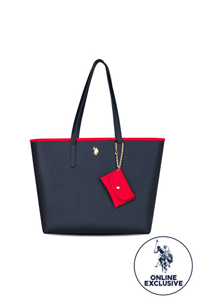 U.S. Polo Assn. Navy Blue-Red Women's Shoulder Bag Us26300 Online Exclusive