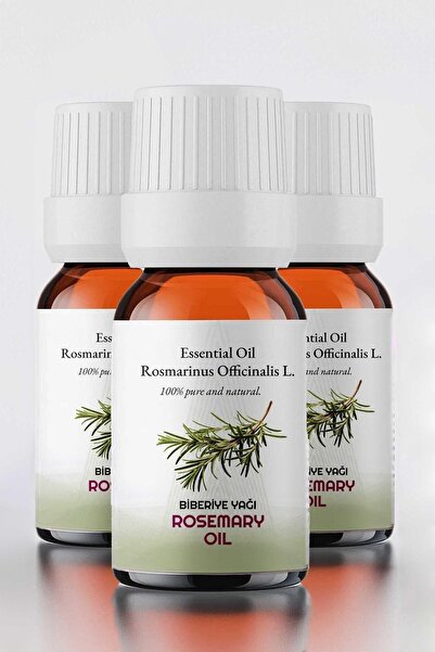 proclis 3 Adet %100 Doğal Biberiye Yağı - Saf Biberiye Uçucu Yağı 10ml