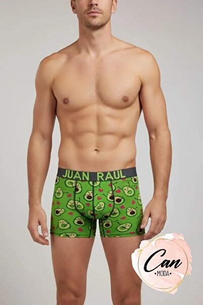 CANMODA Green Avocado Patterned Men's Boxers - Db234