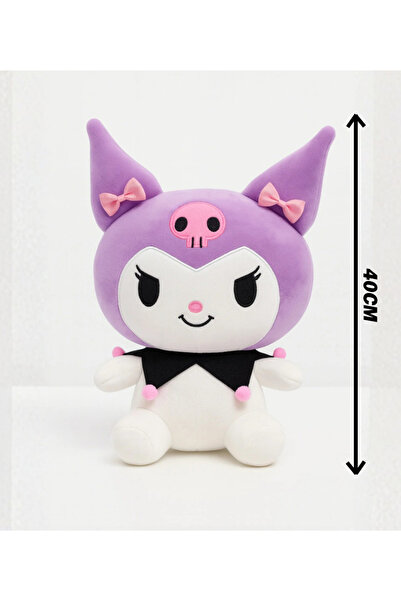 POLLYTOYS PELÜŞ OYUNCAKTA DÜNYA MARKASI Kuromi peluş oyuncak ve deri çanta ikisi bir arada geliyo üretici firma