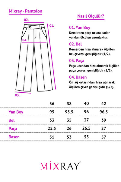 Mixray 4403 women's button-fit wide leg palazzo pants in beige