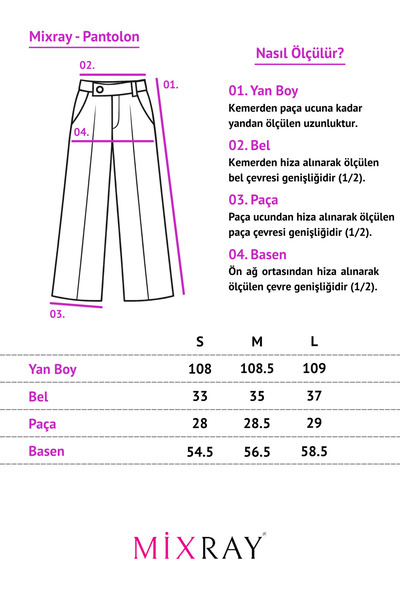 Mixray 4759 Women's Cross-Waist Flowy Wide-Leg Palazzo Pants Anthracite