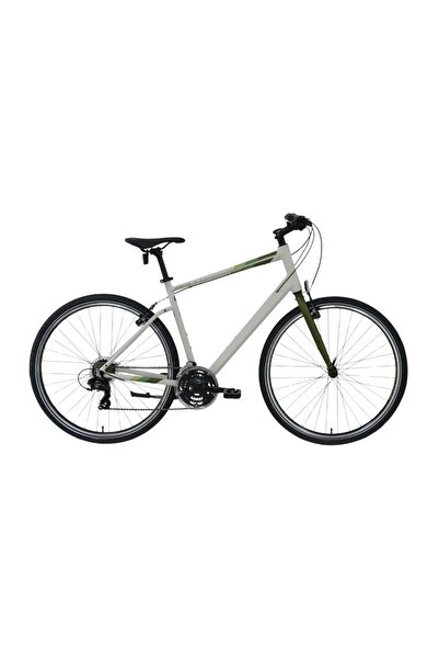 Carraro Sportive 321 V 28 Jant 48cm M 18 Vites Şehir Bisikleti Mat Gri/Yeşil Kahve