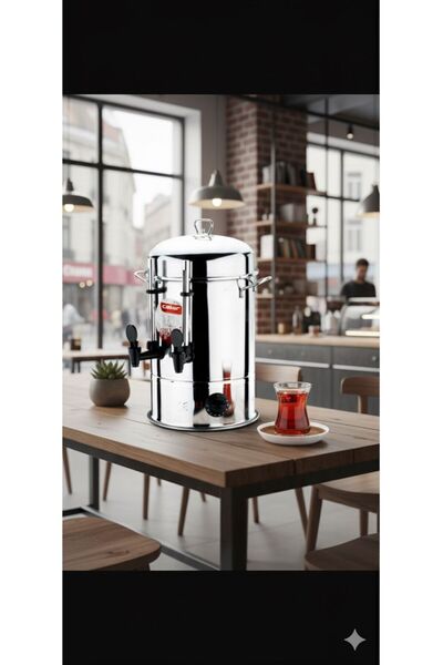 ÇAKIR Steel Industrial Tea Boiler with 50 Cups