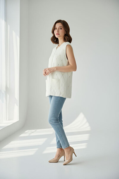 ENDAMIM Stone Detail Yumoş Tri̇ko Short Vest