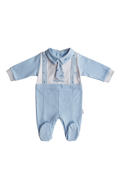 LILYUM Erkek Bebek Papyonlu Organik Tulum