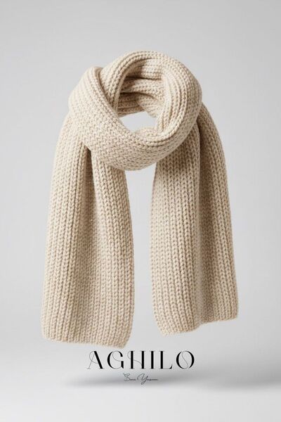 Aghilo Eșarfă tricotată Thessaloniki pentru femei (45x220)