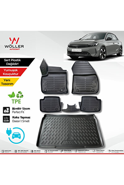 wöller Opel Corsa E Paspas Bagaj Havuzu Set Elektrikli 2021 Sonrası Uyumlu 3d...