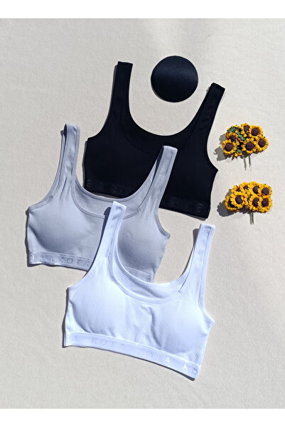 siyalife حمالة صدر رياضية نسائية مكونة من 3 قطع بحزام سميك من الليكرا ووسادة ...