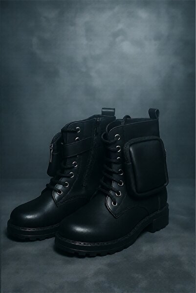 ZIYAVON Rover Çantalı Kız Çocuk Bot Postal – Siyah