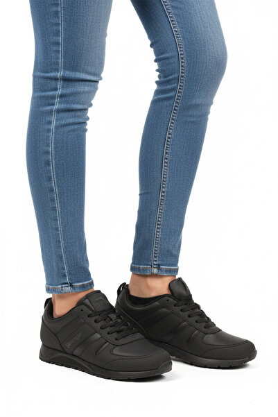 Slazenger Siyah Bağcıklı Hafif Esnek Unisex Spor Ayakkabı Elraen G