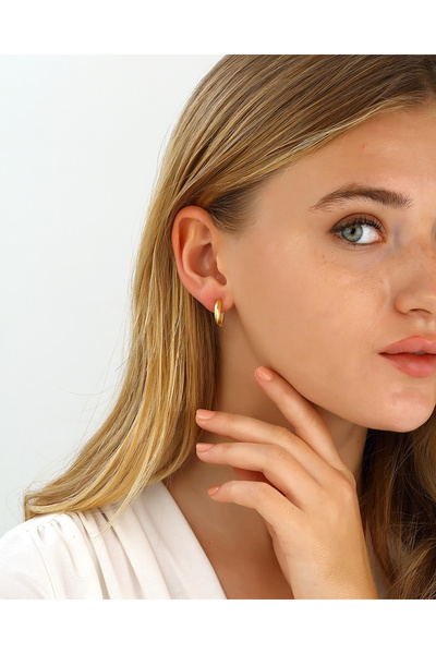 MEKS JEWELS Gümüş Halka Küpe