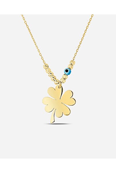 MEKS JEWELS Gümüş Yonca Kolye