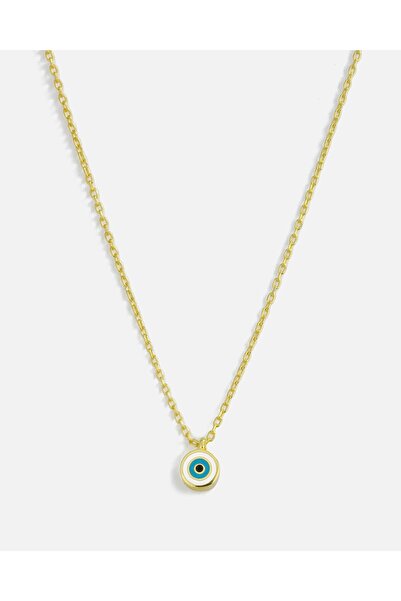 MEKS JEWELS Mineli Nazar Boncuğu Gümüş Kolye