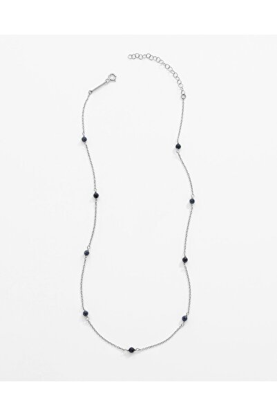 MEKS JEWELS 3,3 Karat Safir Taşlı Gümüş Serenity Kolye