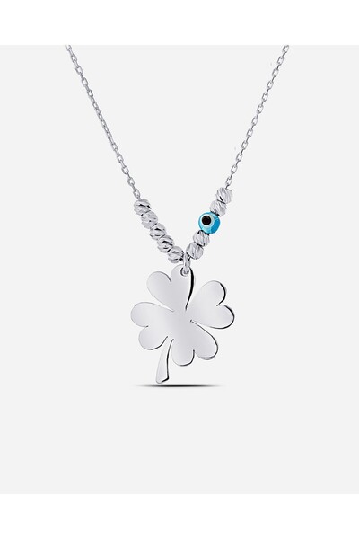 MEKS JEWELS Gümüş Yonca Kolye