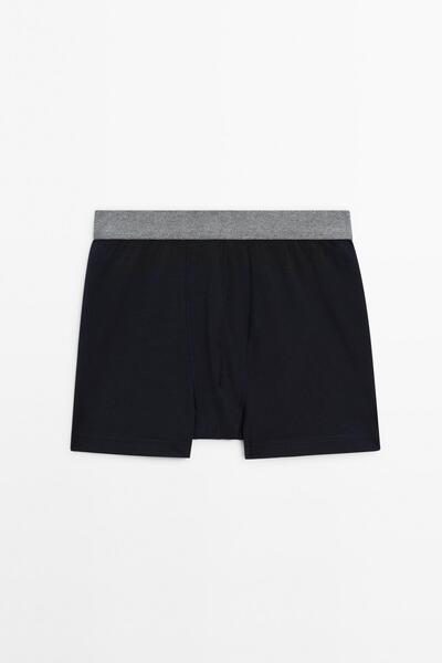 Massimo Dutti Gri bel bantlı boxer