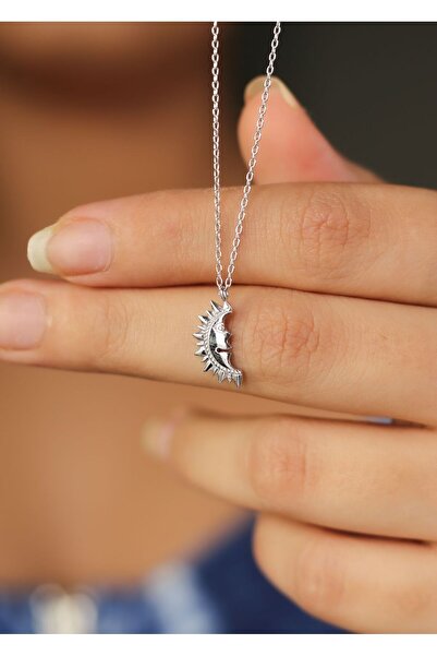 MEKS JEWELS Ay Dede Gümüş Kolye