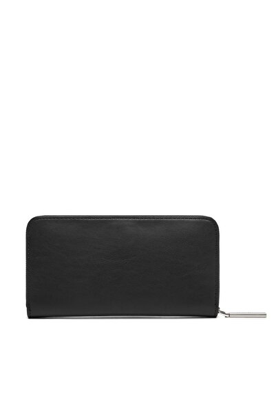Calvin Klein Ck Re-Lock Large Zip Around Black Women's Wallet